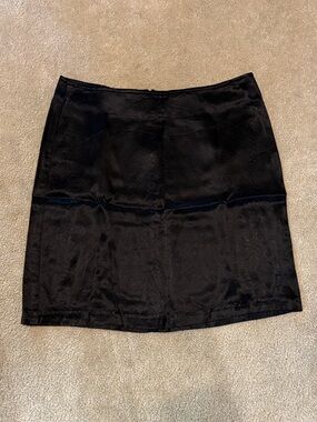 Exact Change Classic Black Snake Print Textured Women’s Mini Skirt